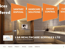 Tablet Screenshot of lsahealthcare.com